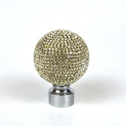 Cortina Rod Accessories Crystal Glass Finials para a cortina Ros
