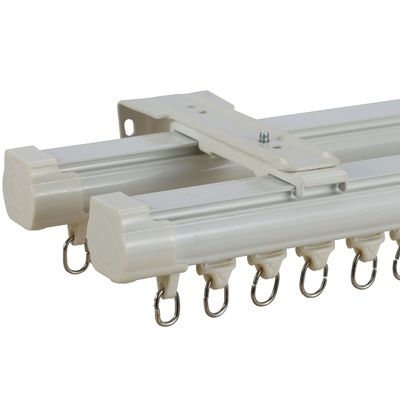 Trilhos de cortina de Rod Price White Color Aluminum da cortina para cortinas