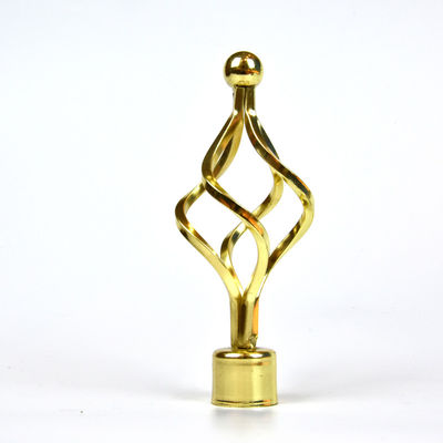 Finials decorativos da coroa para bens de Ros de cortina com tratamento do chapeamento da pintura