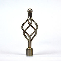 Finials decorativos da coroa para bens de Ros de cortina com tratamento do chapeamento da pintura