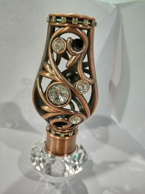 ODM decorativo do material de Rod Ends Copper Rose Gold da cortina do metal redondo de 25mm
