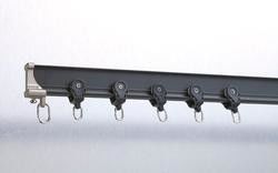 Do manual silencioso da trilha da cortina da janela material de alumínio curvado decorativo do metal