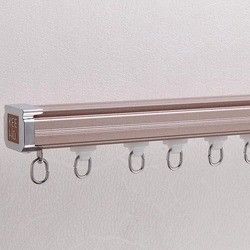 Trilha silenciosa da cortina do metal de alumínio com estilo fixado na parede montado teto