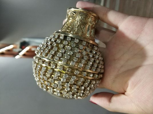Finials NOVOS da bola de alta qualidade por atacado da cortina de Crystal Round Gold Studded Diamond