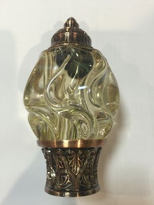 Cortina principal de vidro decorativa luxuosa Ros de Rod Accessories Curtain Finials For da cortina