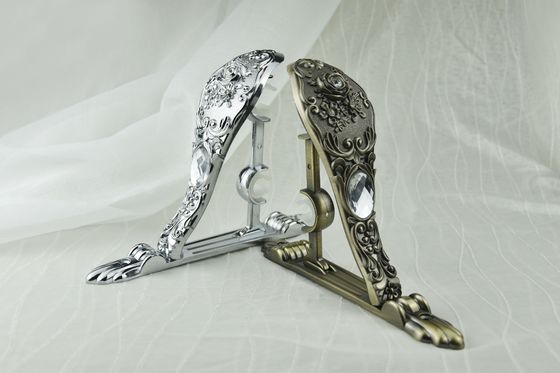 o suporte de sustentação de alumínio da haste de cortina da janela do suporte da haste de cortina do metal do ferro da qualidade aumentou 28/19 de suporte da haste de cortina