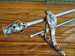 o suporte de sustentação de alumínio da haste de cortina da janela do suporte da haste de cortina do metal do ferro da qualidade aumentou 28/19 de suporte da haste de cortina