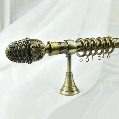 A única cortina forte Rod Holder, cortina Polo suporta anti 28mm de bronze