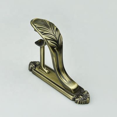 Suporte dobro ajustável luxuoso por atacado da haste de cortina do alumínio 28/19mm do metal dos acessórios da haste de cortina