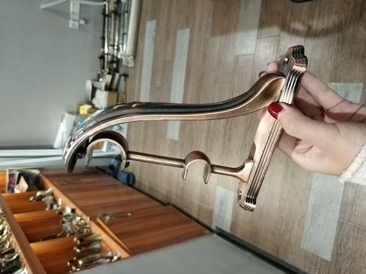 Cortina dobro de bronze de cobre Rod Bracket Curtain Accessories do metal 28/19mm do suporte da cortina da cor