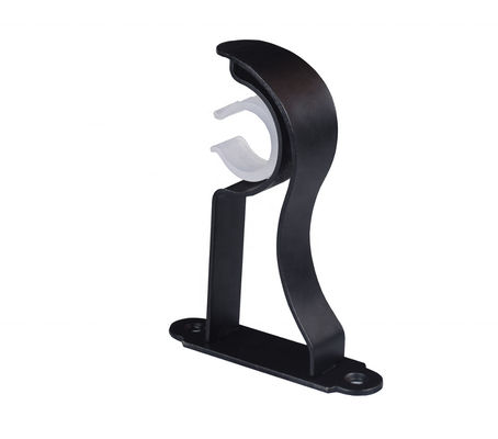 Suporte dobro de Rod Hardware Channel U da parede de cortina do teto dobro