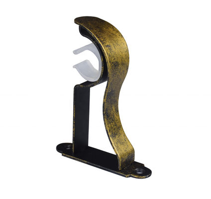 Suporte dobro de Rod Hardware Channel U da parede de cortina do teto dobro