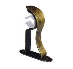 Suporte dobro de Rod Hardware Channel U da parede de cortina do teto dobro