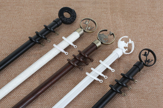 A cortina moderna decorativa Rod Rings 28mm com galvanização pulveriza de superfície