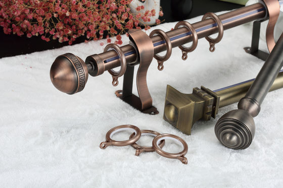 A cortina moderna decorativa Rod Rings 28mm com galvanização pulveriza de superfície