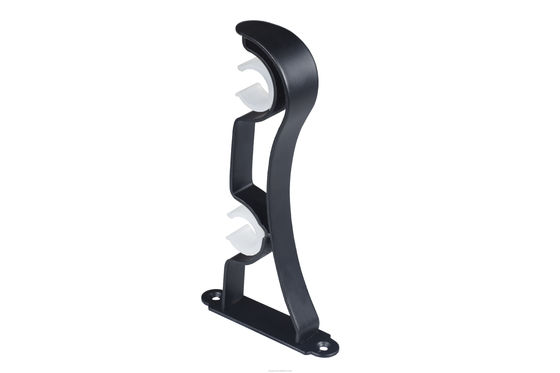 material de Rod Brackets Aluminum Alloy Iron da cortina do dobro do ouro de 25mm 28mm