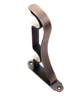 Cortina de ferro de alumínio Rod Bracket do teto direito da montagem da parede dos suportes das barras