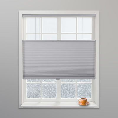 O dobro sem corda plissou o estilo inteligente do favo de mel da noite do dia das cortinas de janela