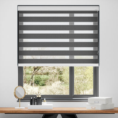 Escritório elétrico Windproof do café de Wifi Roman Blinds Contemporary Style For