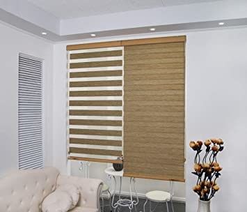 Escritório elétrico Windproof do café de Wifi Roman Blinds Contemporary Style For