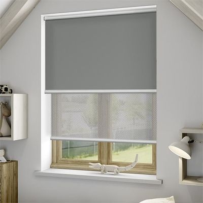 ODM moderno do OEM de Windows do escritório de Grey Roller Blinds For Indoor da tela manual