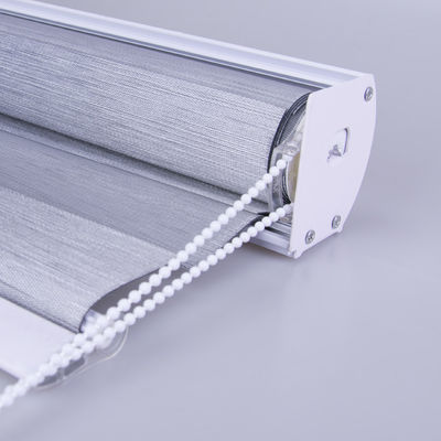 Máscaras duplas da zebra decorativa, cortina de janela horizontal da zebra