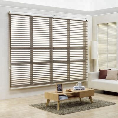 Dupla camada elétrica das cortinas de janela do rolo transparente com material do poliéster