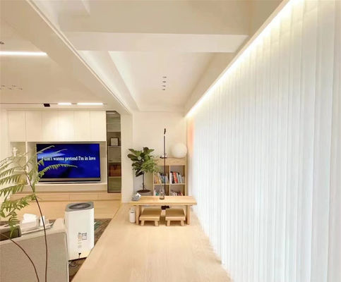 O vertical elétrico da janela cega o estilo luxuoso de Morden do teste padrão horizontal