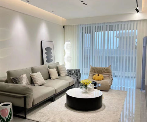 Cortinas verticais brancas do PVC do estilo moderno para Windows respirável