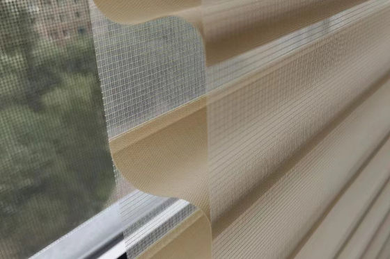 Duas do fio de Shangri do La camadas de estilo elegante transparente das cortinas para o quarto