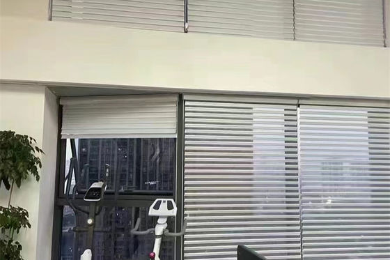 Cortinas de janela completas dobro da zebra motorizadas para o hotel do café do escritório