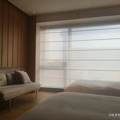 Roman Blind Curtains Manual Control esperto horizontal para a sala de visitas