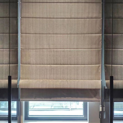 Roman Blind Curtains Manual Control esperto horizontal para a sala de visitas