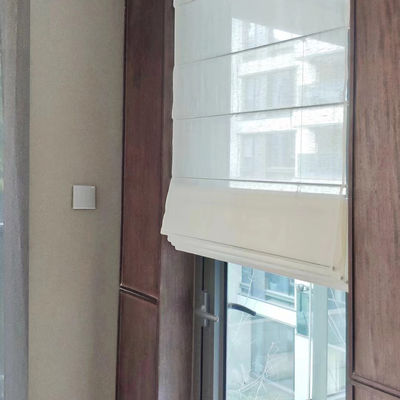 Hotel delicado branco do escritório do hospital de Roman Shade Style Curtains For