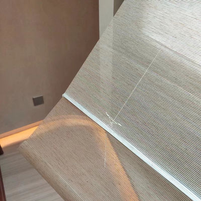 ODM Roman Curtain Blinds horizontal, fio de poliéster Roman Shades For Living Room