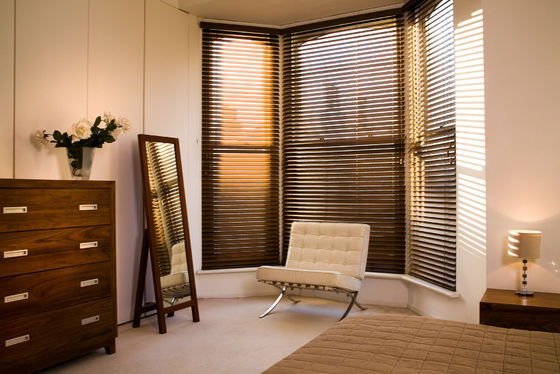 Cortinas horizontais elétricas de furo da sala de visitas do hardware da configuração de luxe