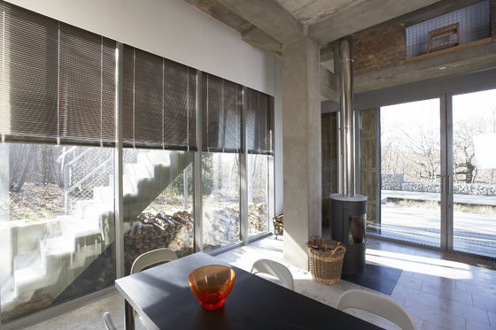 Cortinas removíveis horizontais sem corda personalizadas para Windows francês