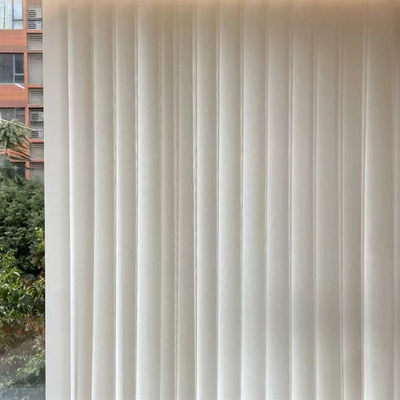 O manual clássico da sala da tela cega semi o anti costume vertical ideal branco estático das cortinas