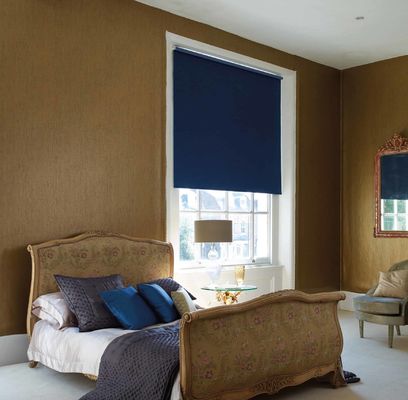 100% Rate Manual Roller Shutter Multicolor aberto revestiu a luz - azul