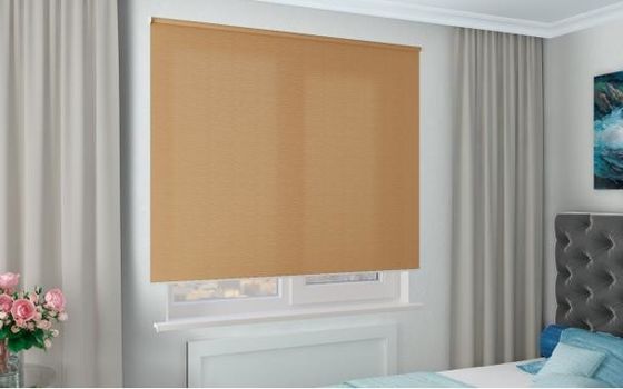 O toalete da cozinha do banheiro do elevador do escurecimento das cortinas de janela do rolo do escritório puxa abaixo das cortinas