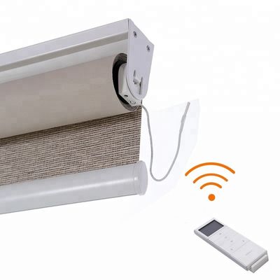 Estilo inteligente da zebra da dupla camada das cortinas de janela da noite do dia com controle esperto