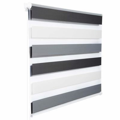 Cortinas de rolo da zebra do banheiro nenhumas do perfurador do banheiro do toalete da cozinha do escurecimento da tração cortinas impermeáveis para baixo