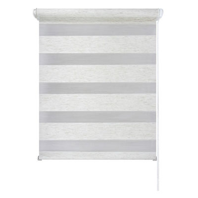 As cortinas de rolo semi transparentes a mão da cozinha que do banheiro puxou grânulos puxam o rolo do cabo acima das cortinas
