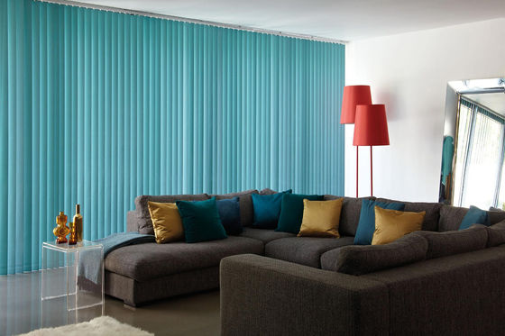 o vidro vertical da janela francesa do balcão da proteção solar do para-sol das cortinas das cortinas do escritório de 240cm divide a proteção vertical da tira