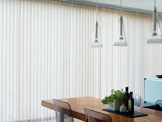 Assoalho de proteção vertical do escritório da fantasia inteligente dobro das cortinas de janela da abertura à separação do teto