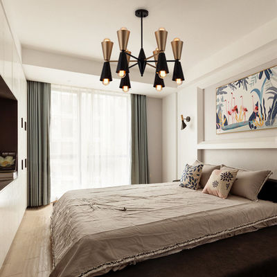 Contemporâneo francês luxuoso do estilo da luz ideal vertical elétrica esperta da cortina 53&quot; largura