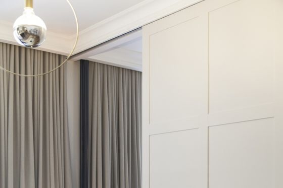 Cortinas sonhadoras de proteção completas modernas e cor sólida minimalista